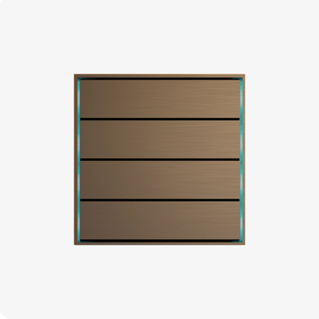 4 | 8 Control - Quado Series Modular KNX Keypad.  FTR-MS4S.1.1.L
