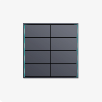 8 Control - Quado Series Modular KNX Keypad.  FTR-MS8S.1.1