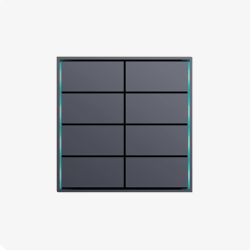 8 Control - Quado Series Modular KNX Keypad.  FTR-MS8S.1.1