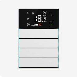 4 | 8 Quado Series Smart Thermostat with Keypad.  FTR-MS4T.1.1.L