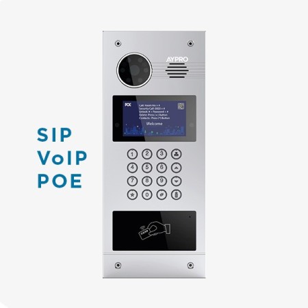AYPOEZP2 POE - IP Building Entrance Panel with Access Control and Face Recognition